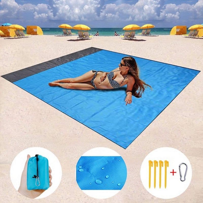 image-Waterproof Picnic Mat 140x200cm Army Green Portable