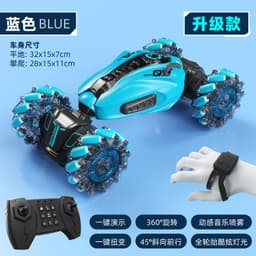 image-Cross-border new mini twisting light music off-road high-speed double-sided stunt remote control car children's toys wholesale