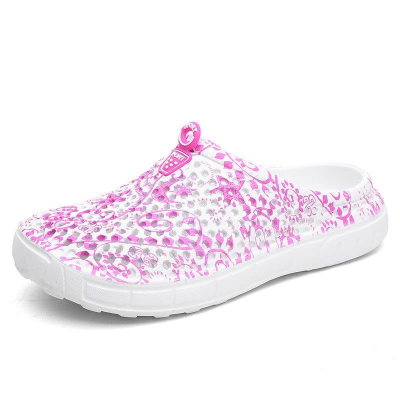image-Women's Garden Clogs - Purple Flower EVA Size 42