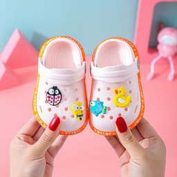 image-Baby Sandals - Grey Cartoon EVA Unisex 4-6Y