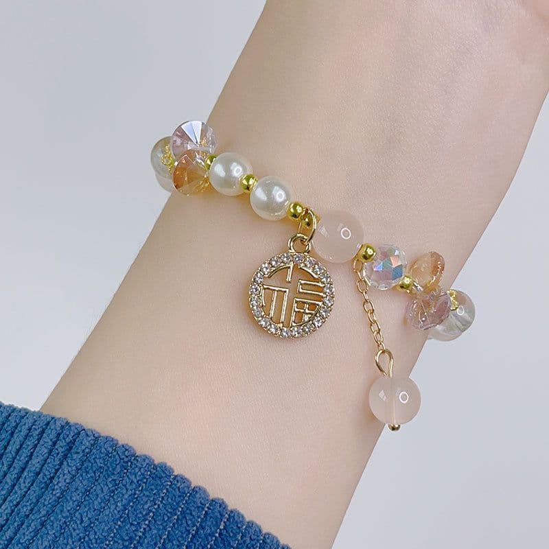 image-Sanrio Glass Bracelet - Dolphin Yellow Cartoon