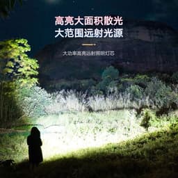 image-Shark ABS High Light Flashlight - 3W LED Portable Outdoor