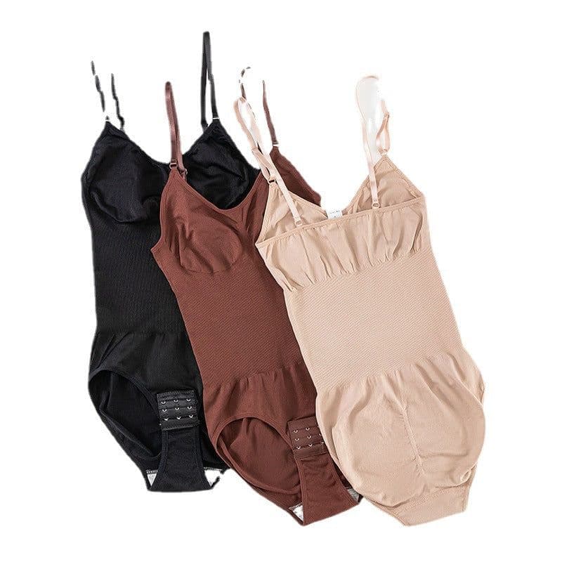 image-Tummy Control Corset Pants - Nylon Butt Lifter, Elastic Body Shaper, All Seasons