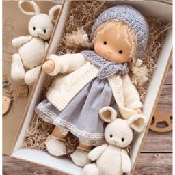 image-Waldorf Doll Cotton Handmade - Christmas Gift