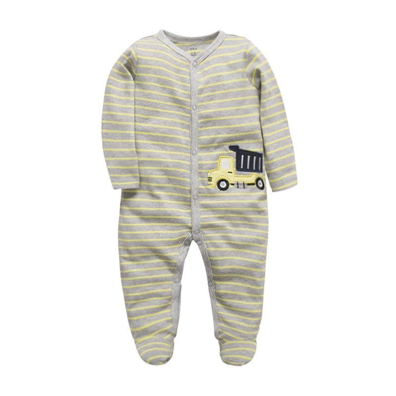 image-Baby Romper - Pink Long Sleeve Cotton 12M