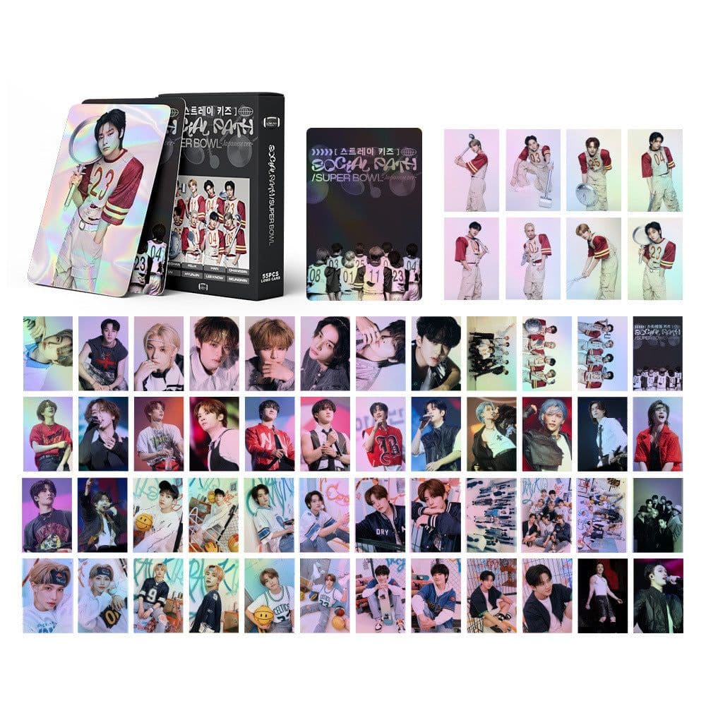 image-SK Stray Kids Album Cards - Bang Chan, Lee Know, Hyunjin