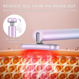 image-LAMOREVIA SolaWave EMS Micro-Current Wand, Rotatable Vibration Face & Neck Massager