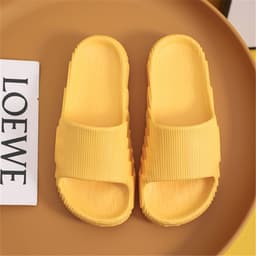 image-Summer Slippers Unisex Non-slip Bathroom Orange