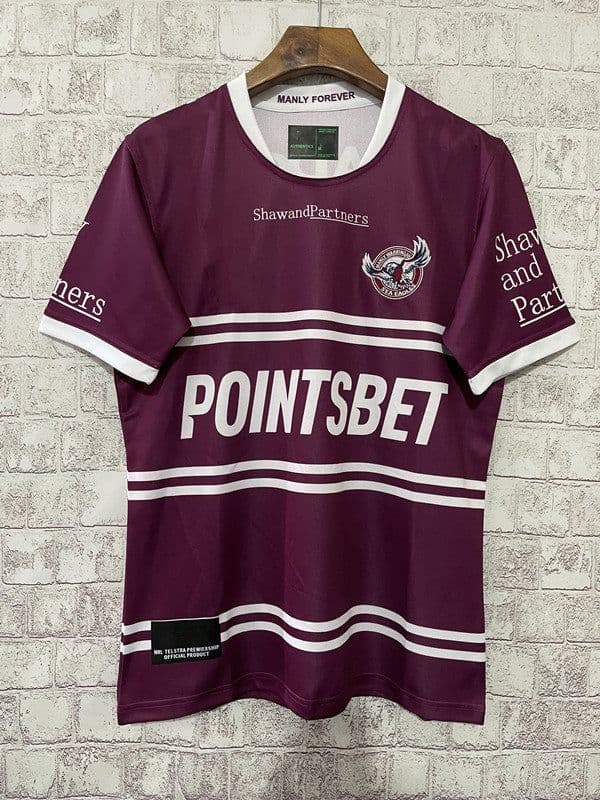 image-Manly Seahawks 2023 Rugby Jersey 5XL Polyester Men's Sweatshirt