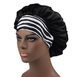 image-Amazon hot selling wide strip wide brim high elastic headband night cap ladies chemotherapy cap hair care cap