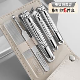 image-New Stainless Steel Nail Clippers Set - Manicure Pedicure