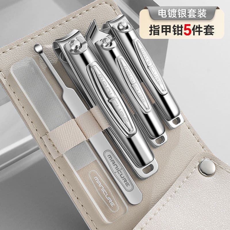 image-New Stainless Steel Nail Clippers Set - Manicure Pedicure