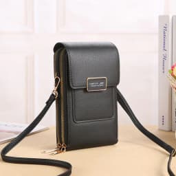 image-2022 new touch screen mobile phone bag female small oblique cute mobile phone small bag fashion wallet vertical section