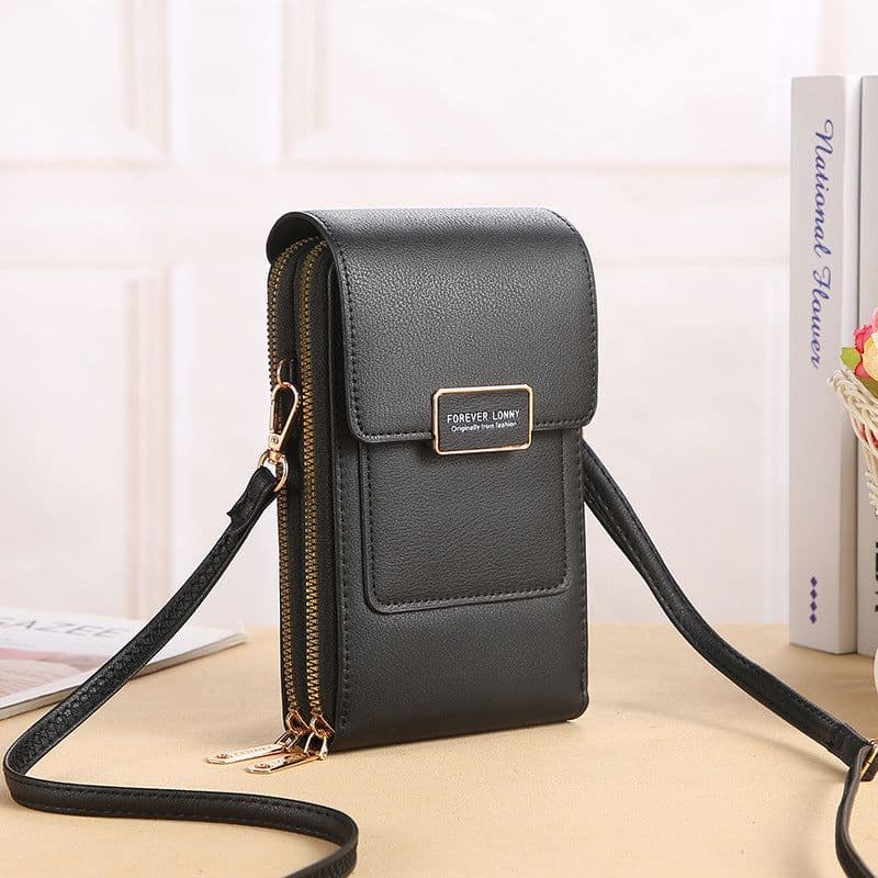 image-2022 new touch screen mobile phone bag female small oblique cute mobile phone small bag fashion wallet vertical section