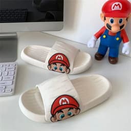 image-Summer Cartoon PVC Slippers for Women - Thick Sole One Size