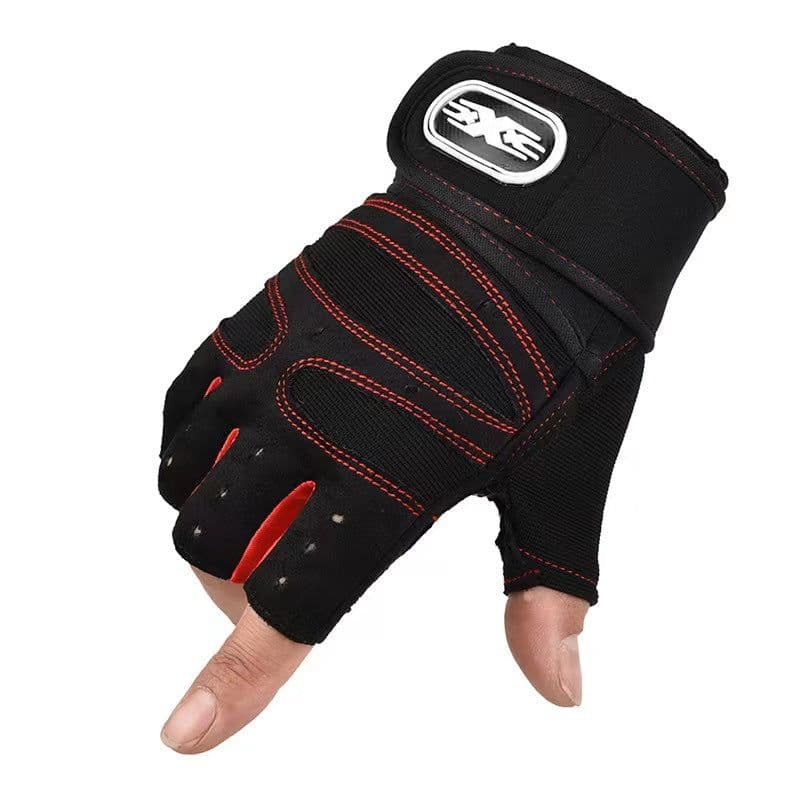 image-Laughing Fitness Cycling Gloves - Red XL Unisex