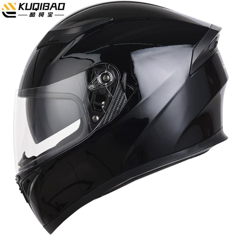 image-Coolqibao Motorcycle Full-Face Helmet Bluetooth XXL Gray