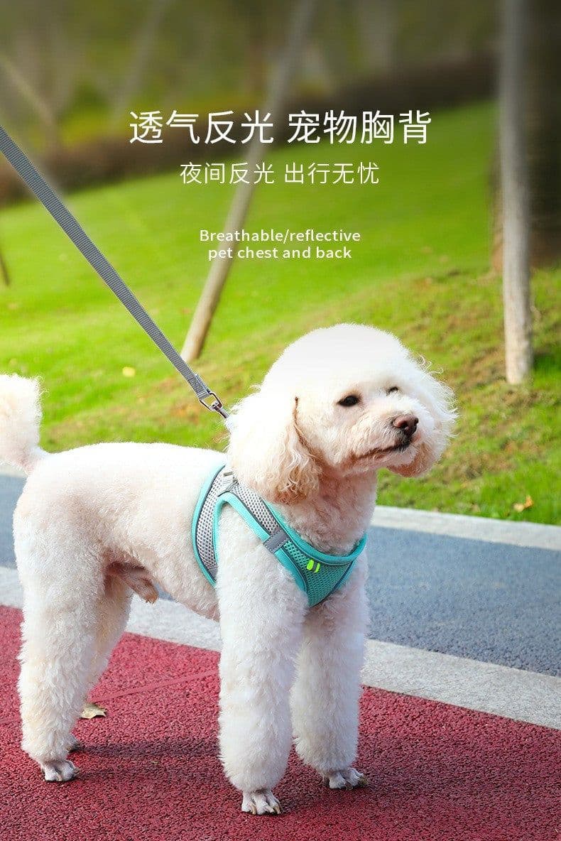 image-Zenji Pink Chest Harness Vest for Dogs & Cats - Reflective