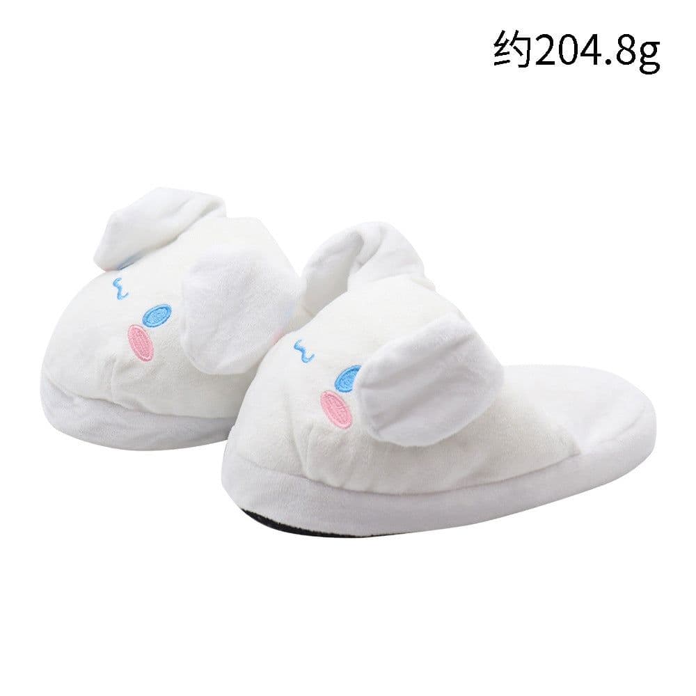image-Cute Cartoon Slippers - Moving Ears Anti-slip Blue