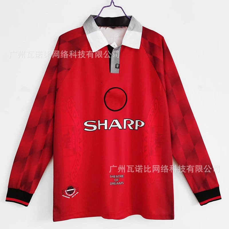 image-Football Jersey - Retro Home Away Long Sleeve Polyester