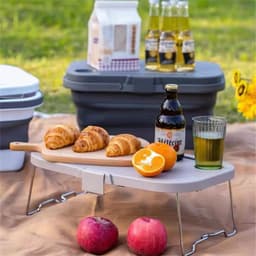 image-Yuxia Picnic Basket - Army Green Foldable 47x29x24cm