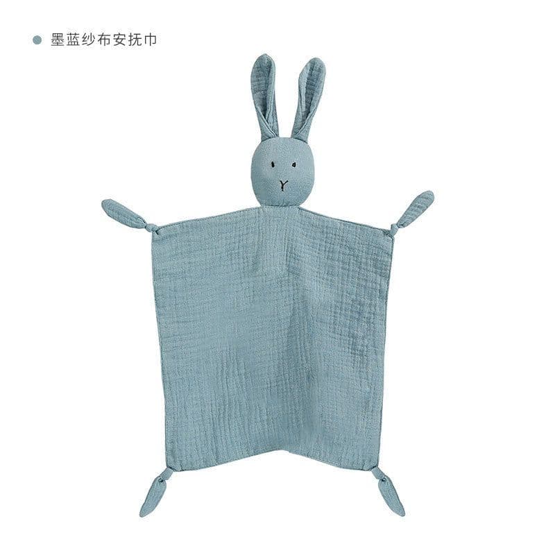 image-Augleka Baby Soothing Towel - Rabbit Dark Blue 30cm