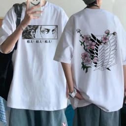 image-Attack on Titan Anime T-Shirt - Unisex Round Neck