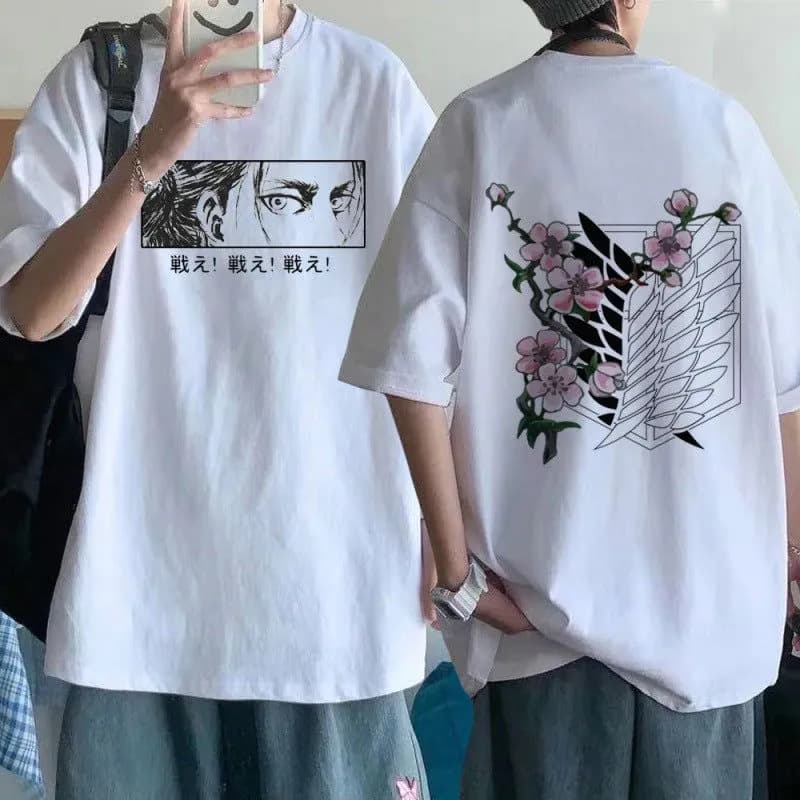 image-Attack on Titan Anime T-Shirt - Unisex Round Neck