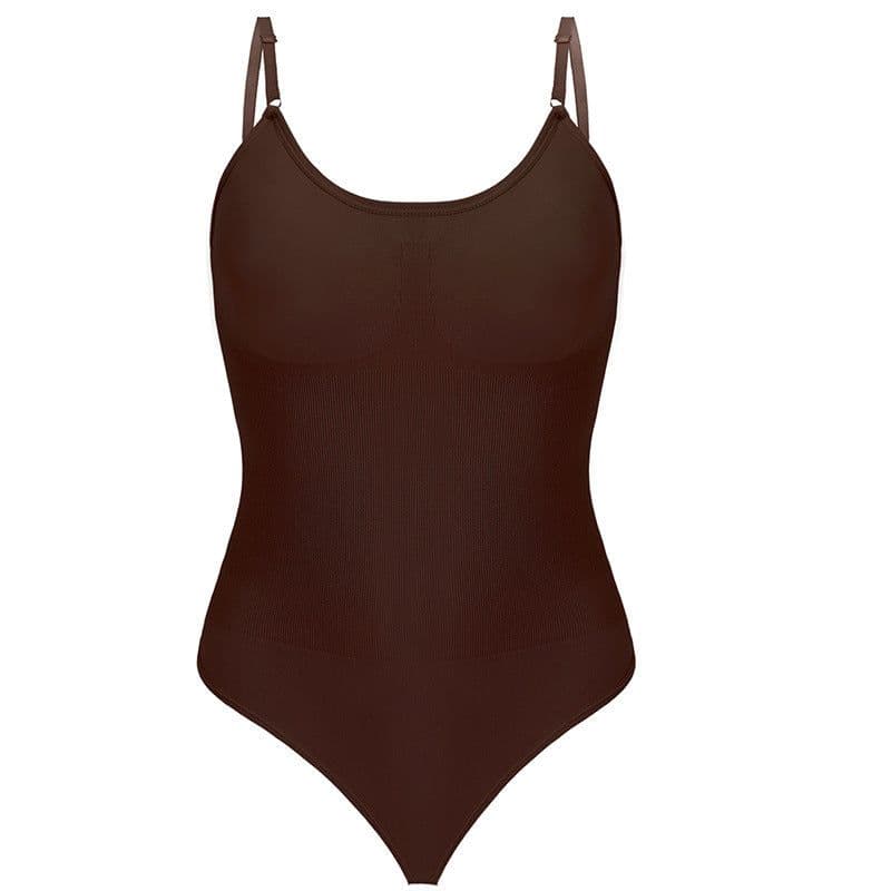 image-Seamless Bodysuit Tummy Control Hip Lift Black S
