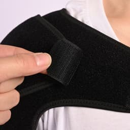 image-Sports Compression Shoulder Brace - Adjustable Support Pad