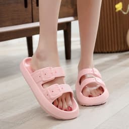 image-Beard Shushu Flip Flops - Pink 44/45 Couple EVA