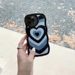 image-iPhone 14 Pro Max Case - Black Glitter Love Epoxy