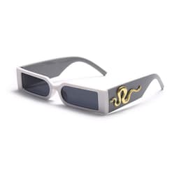 image-Diamond Snake Sunglasses - Retro Hip-Hop Square