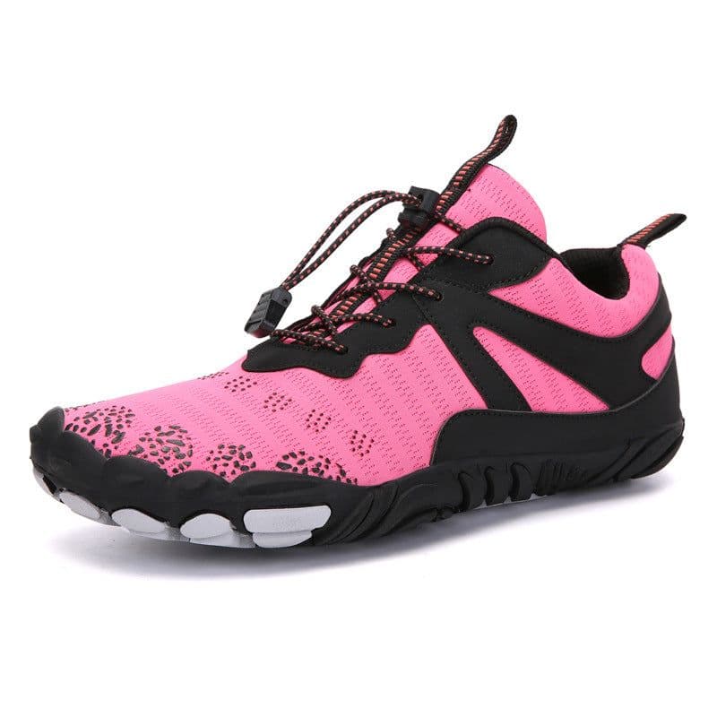 image-Outdoor Hiking Shoes Men Women Trail Running Pink Black