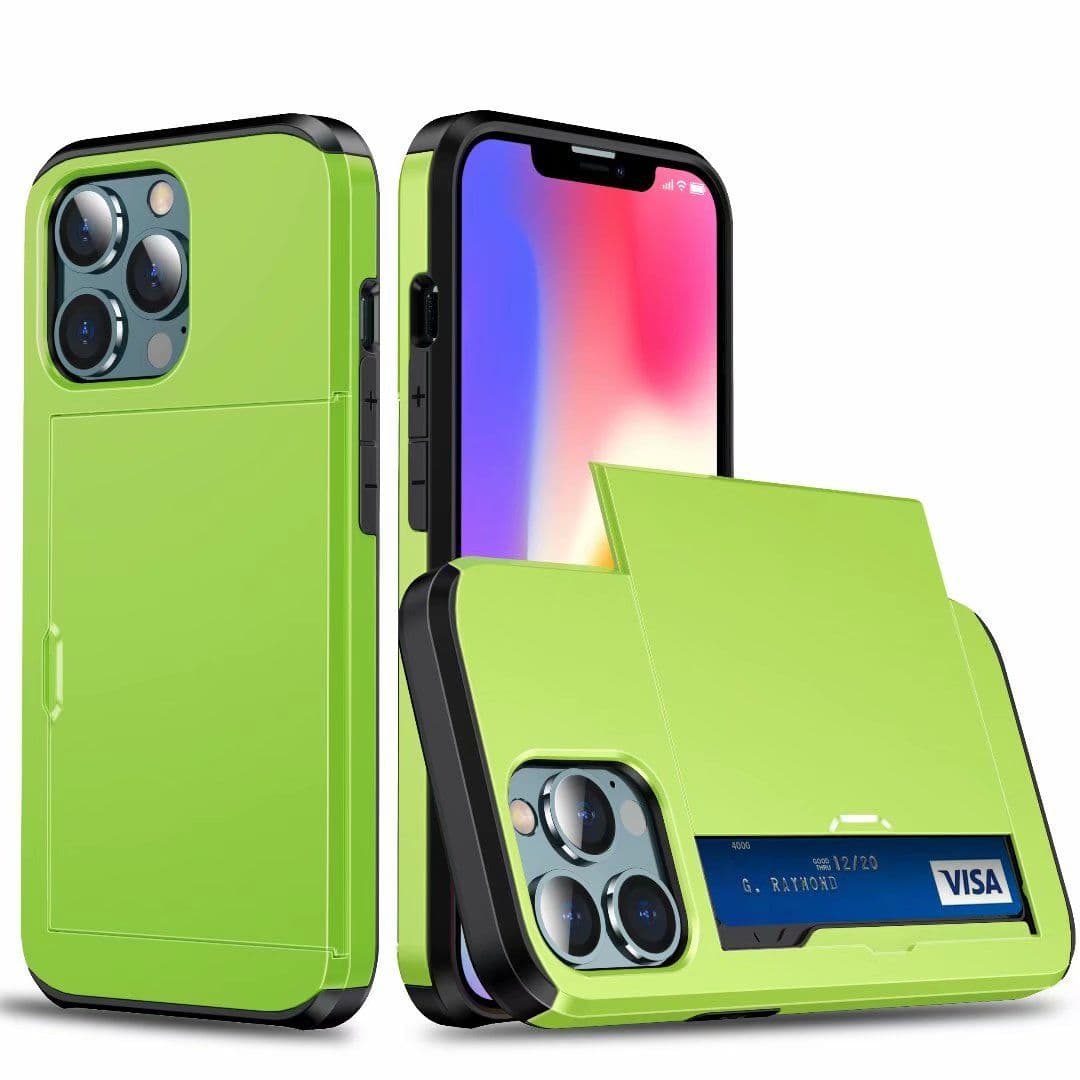 image-HCKX iPhone 14 Pro Max Case - Grass Green Anti-fall 6.7" Protective Cover