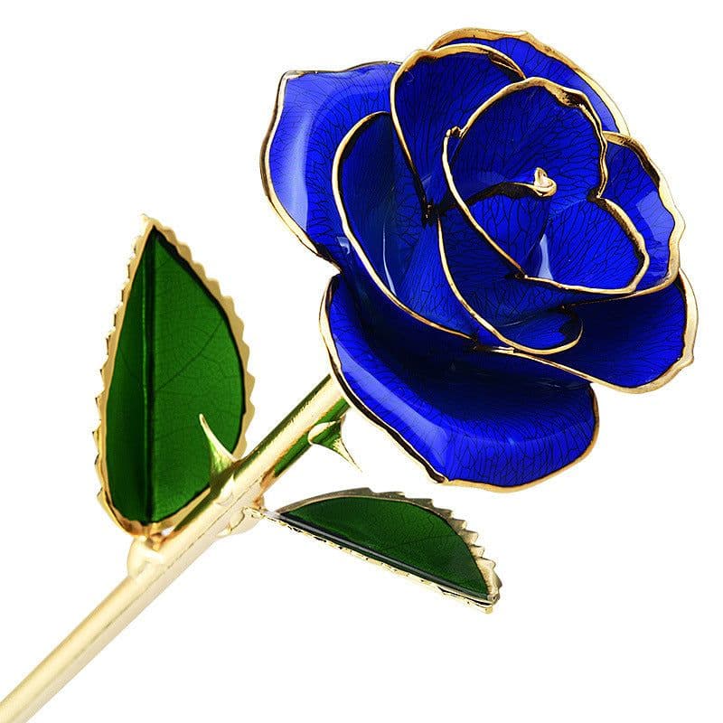image-Cross-border export 24K gold-plated rose paint flower with gift box Valentine's Day gift factory wholesale