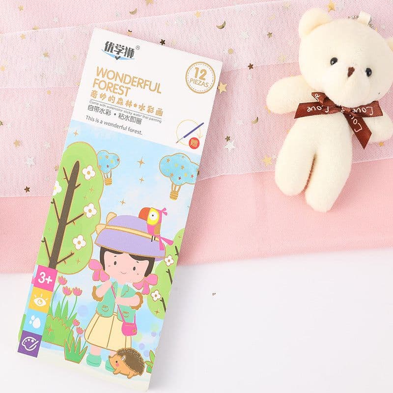 image-Children's Drawing Paper Roll 3m x 30cm Dinosaur Park