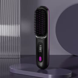 image-Xuandeli S7 Wireless Hair Straightener Comb - Ceramic LCD