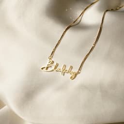 image-Rose Gold Personalized Name Necklace Stainless Steel
