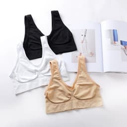 image-Seamless Sports Bra - Large Size Yoga Comfort