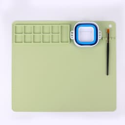 image-Tingfeng Silicone Art Painting Pad Set - Easy Wash Drawing Board with Palette