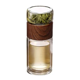 image-Ready-Made Double-Layer Tea Cup - Glass Insulated