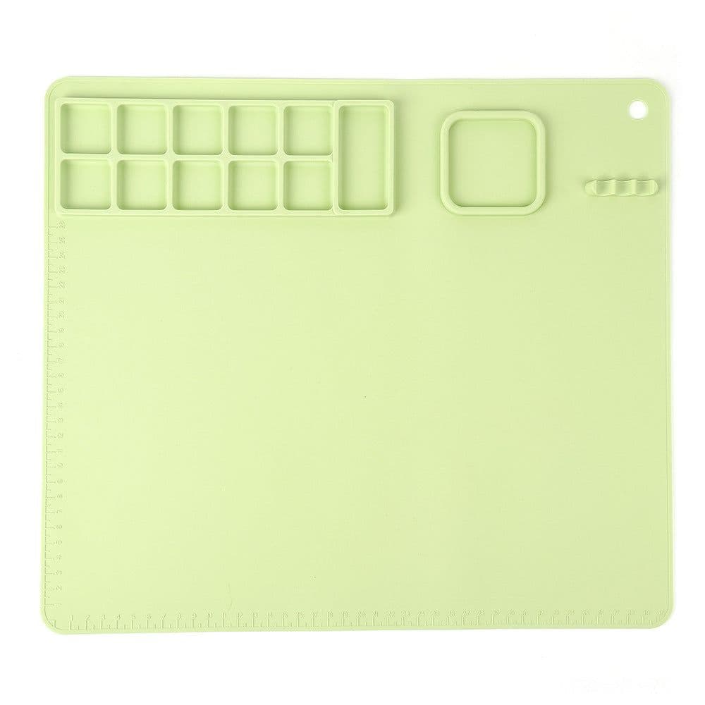 image-Tingfeng Silicone Art Painting Pad Set - Easy Wash Drawing Board with Palette