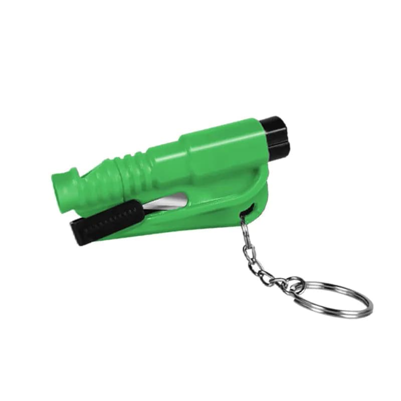 image-Three-in-One Emergency Keychain Hammer - Plastic Window Breaker