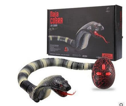 image-Remote Control Rattlesnake Toy - Silver