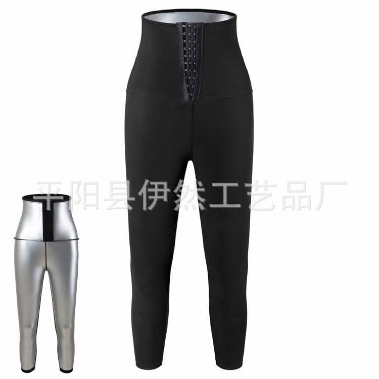 image-Women's Spandex PU Blue Lifting Pants - 4XL/5XL