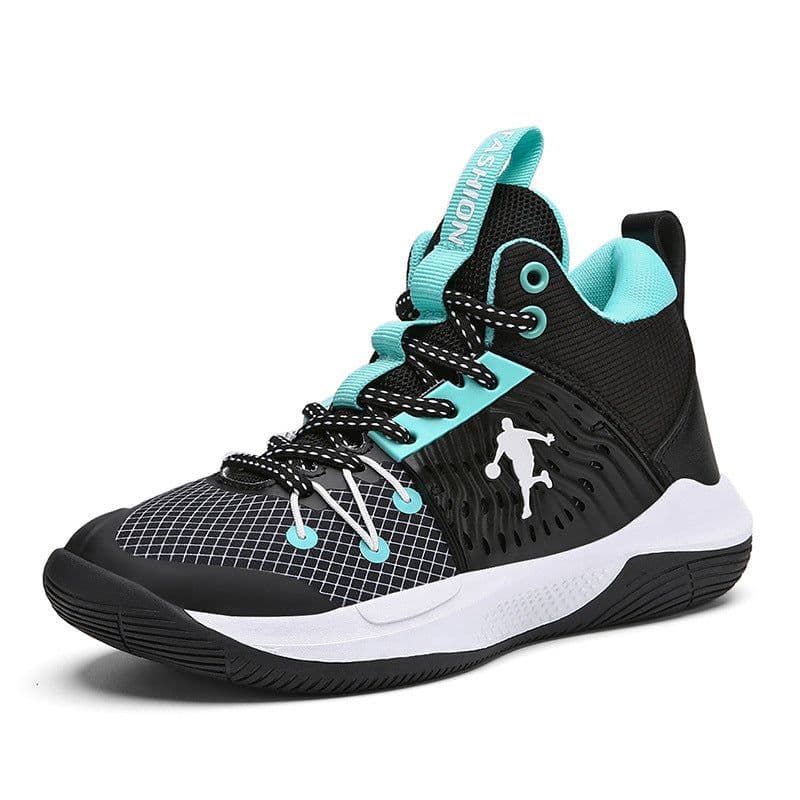 image-Boys' Breathable High-Top Basketball Shoes - Baolan Mesh (65 characters)