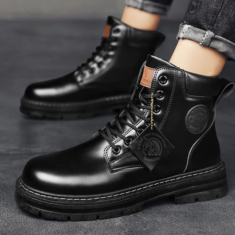 image-Rhubarb Boots - Yellow Men's Martin Boots