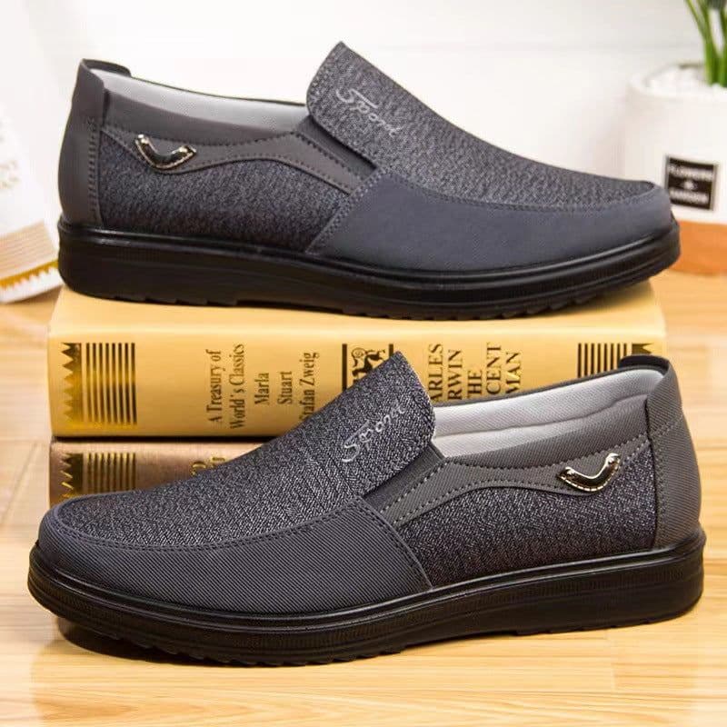 image-Men's Casual Shoes - Brown Flat Heel Size 50