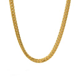 image-Titanium Steel Cuban Chain Necklace - X721 Gold Hip-Hop Style